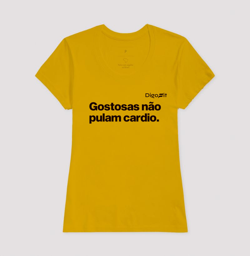 CAMISETA GOSTOSAS NÃO PULAM CARDIO